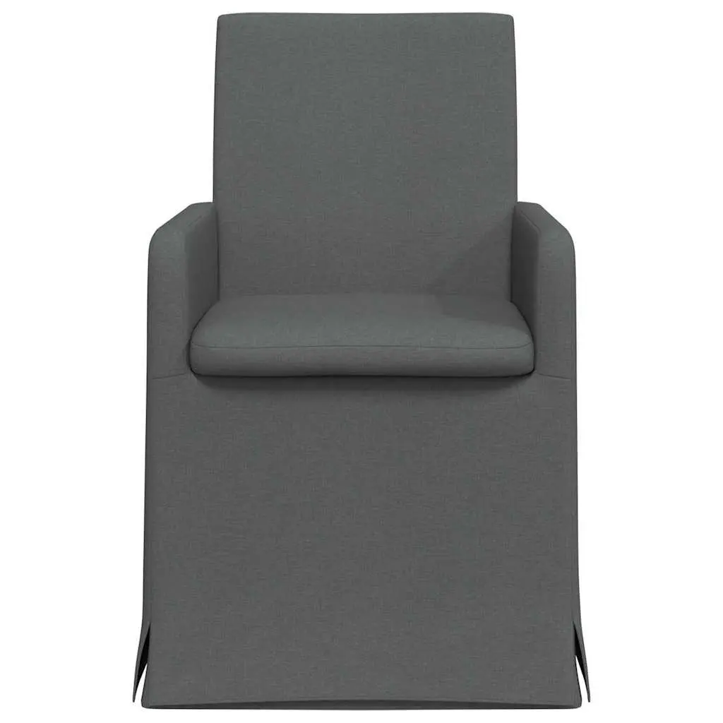 Dining Chairs Set of 2 Green Modern Kitchen Ergonomic Armrest Wheels