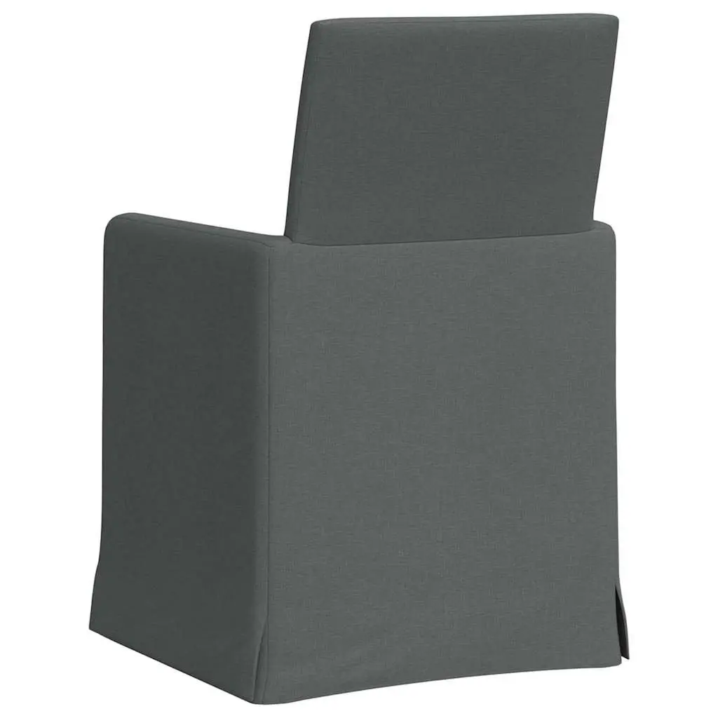 Dining Chairs Set of 2 Green Modern Kitchen Ergonomic Armrest Wheels