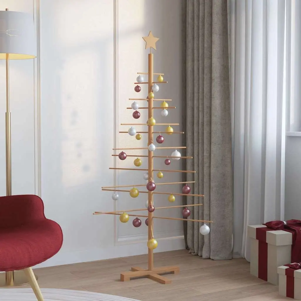 Wooden Christmas Tree Indoor 150cm Seasonal Holiday Decoration