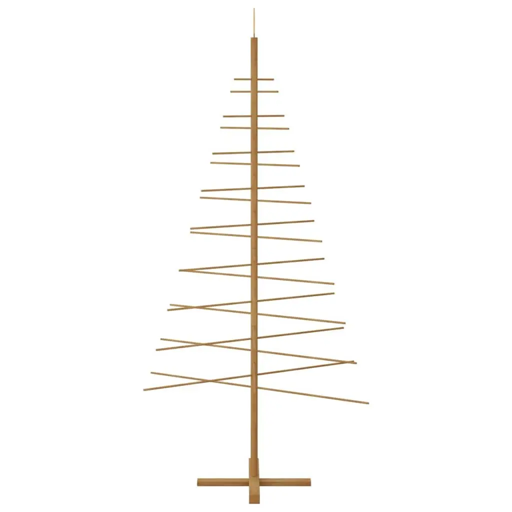 Wooden Christmas Tree 210cm Brown Bamboo Seasonal Holiday Home Decor Festive