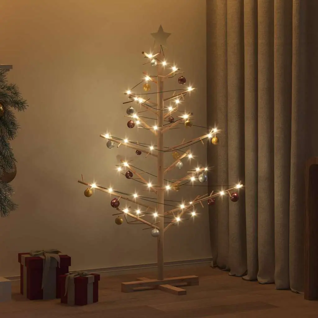 125cm Wooden Christmas Tree with Stand