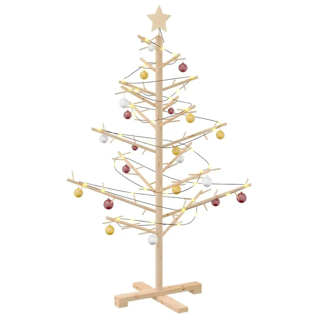 125cm Wooden Christmas Tree with Stand