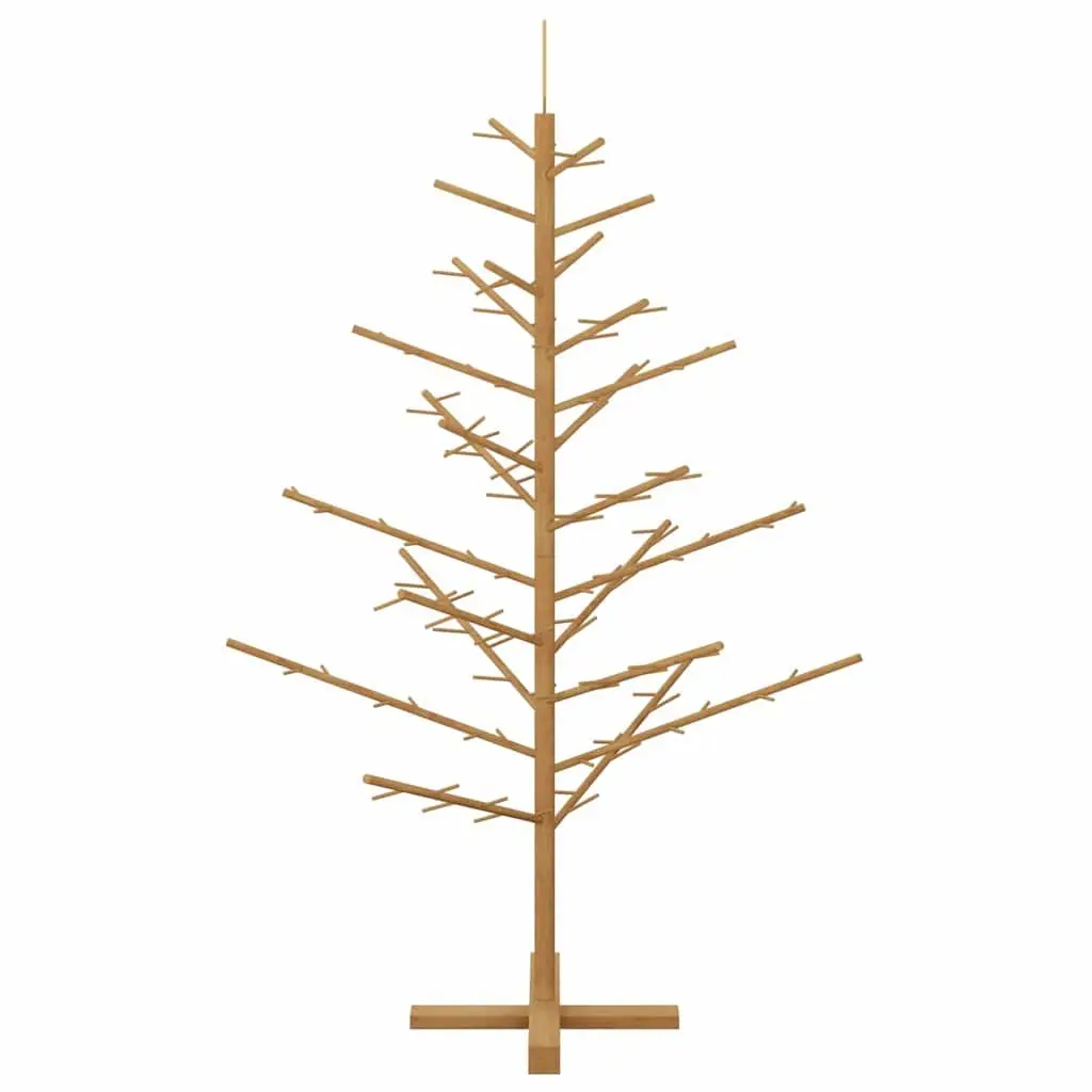 Wooden Christmas Tree for Holiday Decor 150cm Brown Modern Minimalist