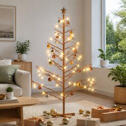 Specifications of 180cm Brown Wooden Christmas Tree