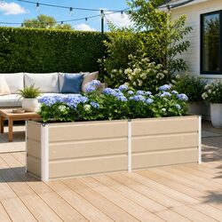 Specifications of Ivory Steel Planter - 160 x 40 x 45 cm