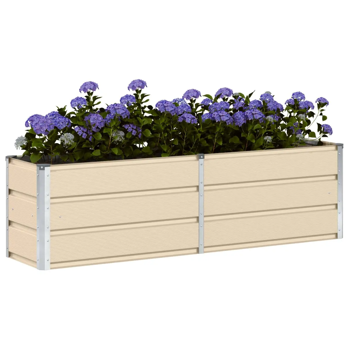 Steel Planter Indoor Outdoor 160 x 40 x 45 cm Garden Patio Pot Container