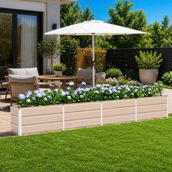 Specifications of the Ivory Steel Planter 320x40x45cm