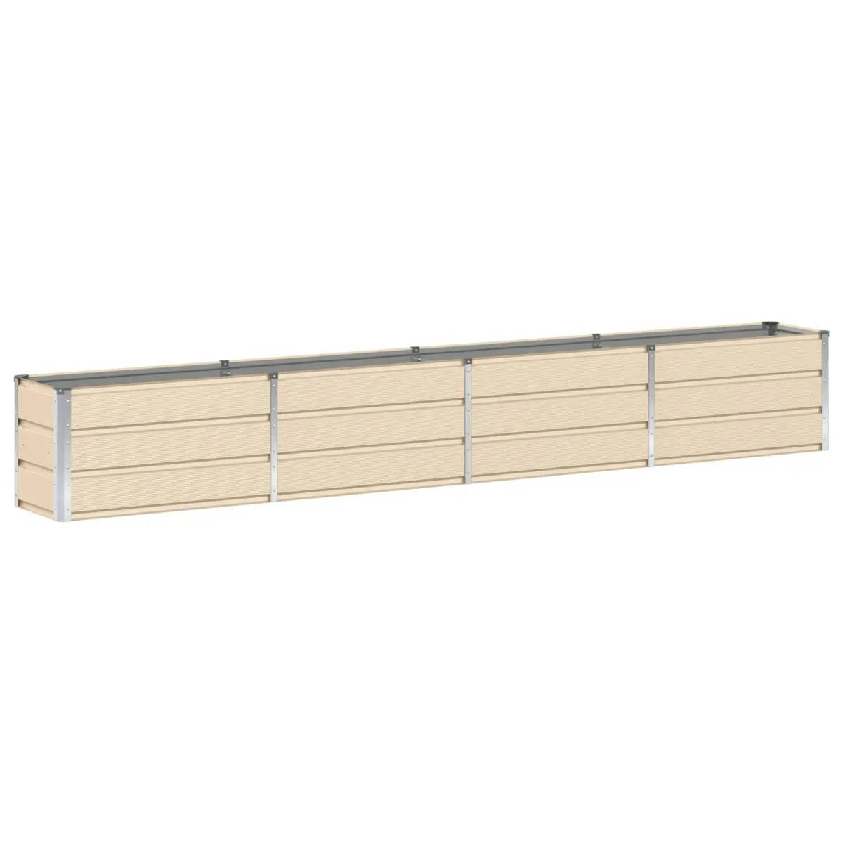 Ivory Steel Planter 320x40x45cm