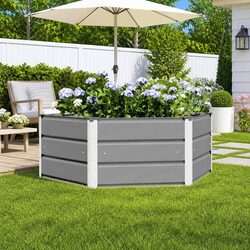 Hexagonal Steel Planter Specifications: 129x129x45cm