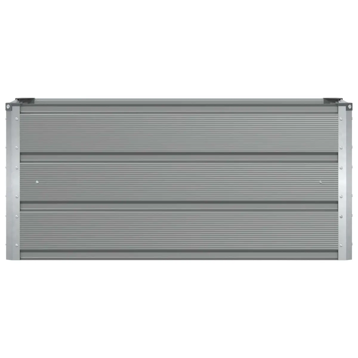 Light Grey Steel Planter 100x40x45cm