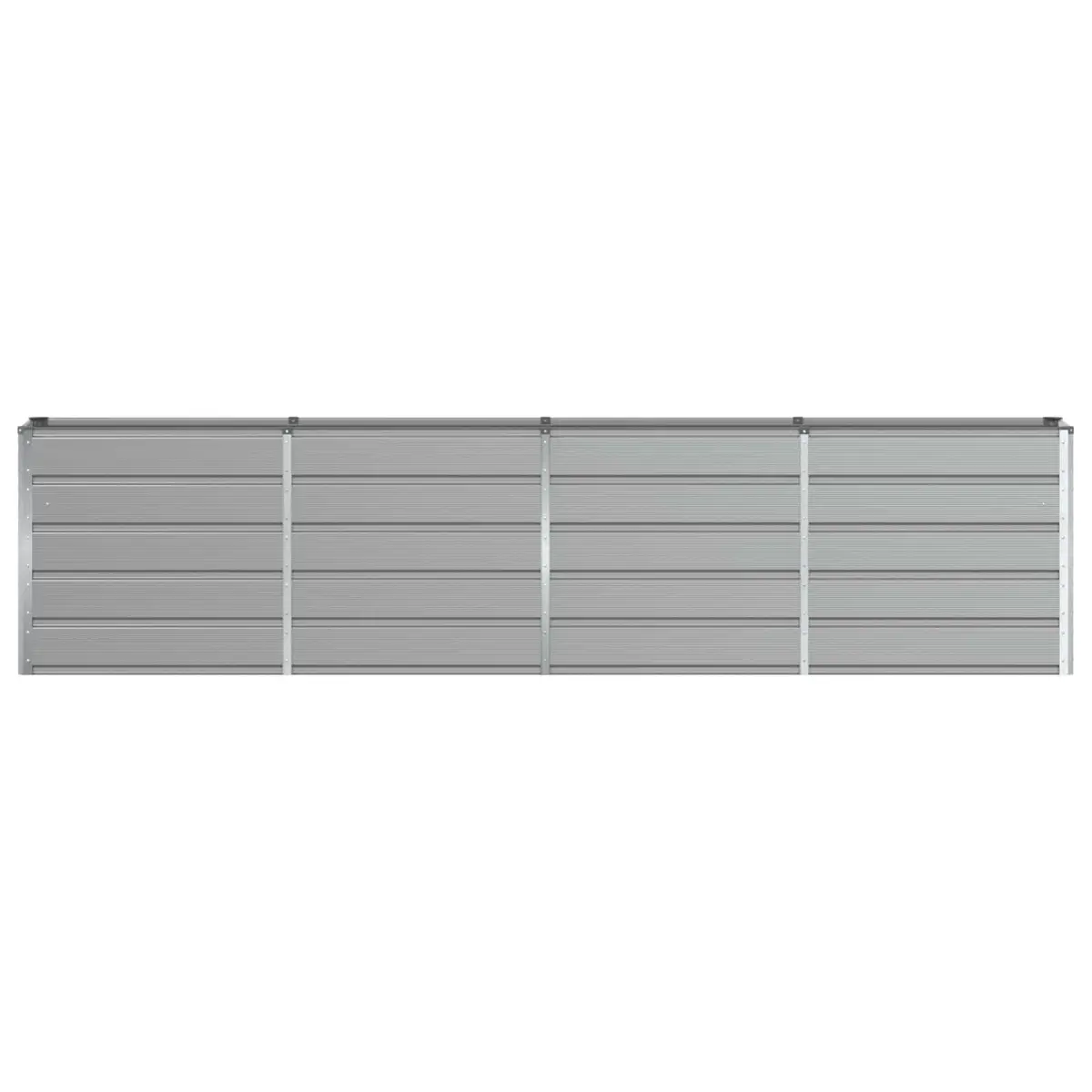 Light Grey Steel Planter 320x40x75cm