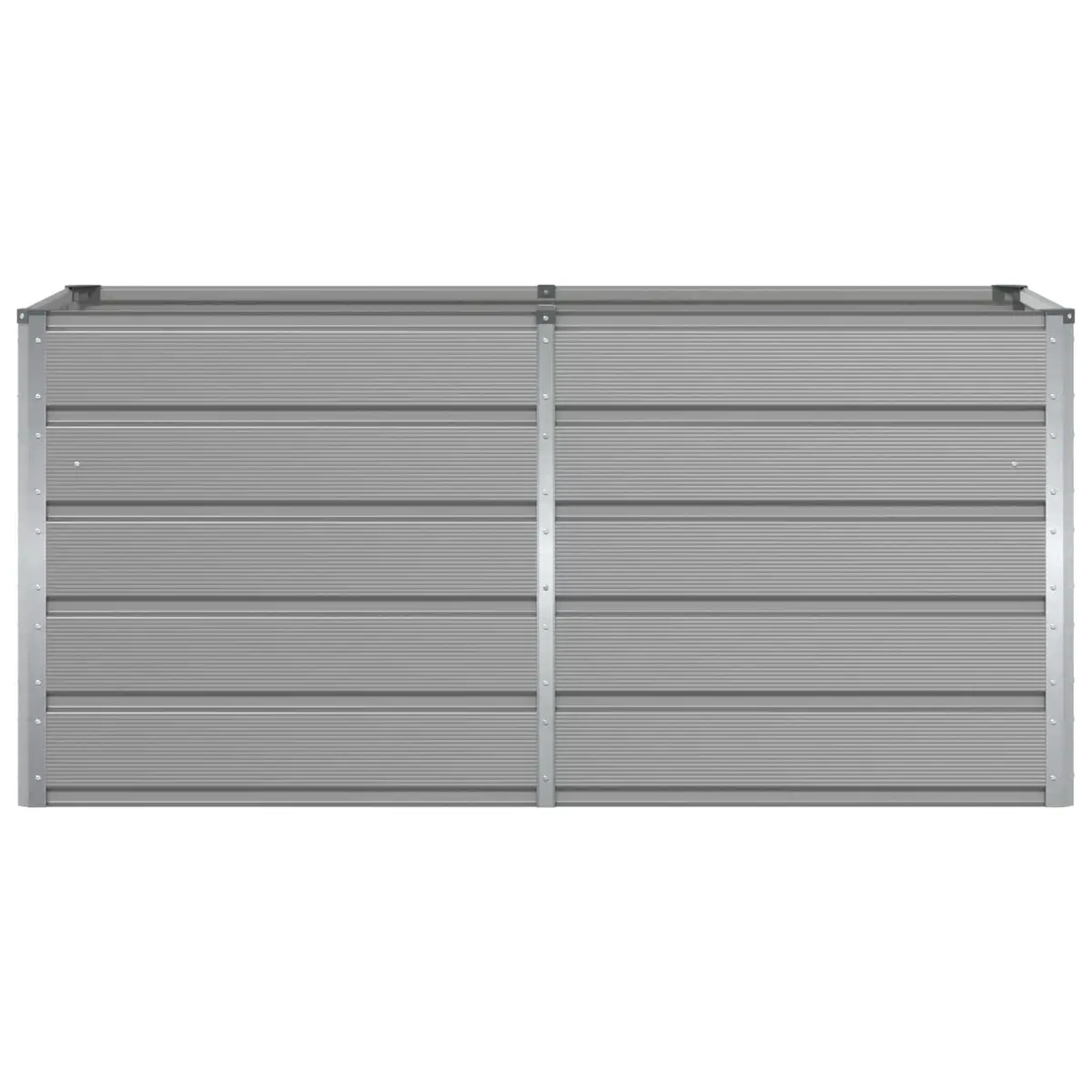 Planter Indoor Outdoor Light Grey 160 x 80 x 75 cm Modern Steel