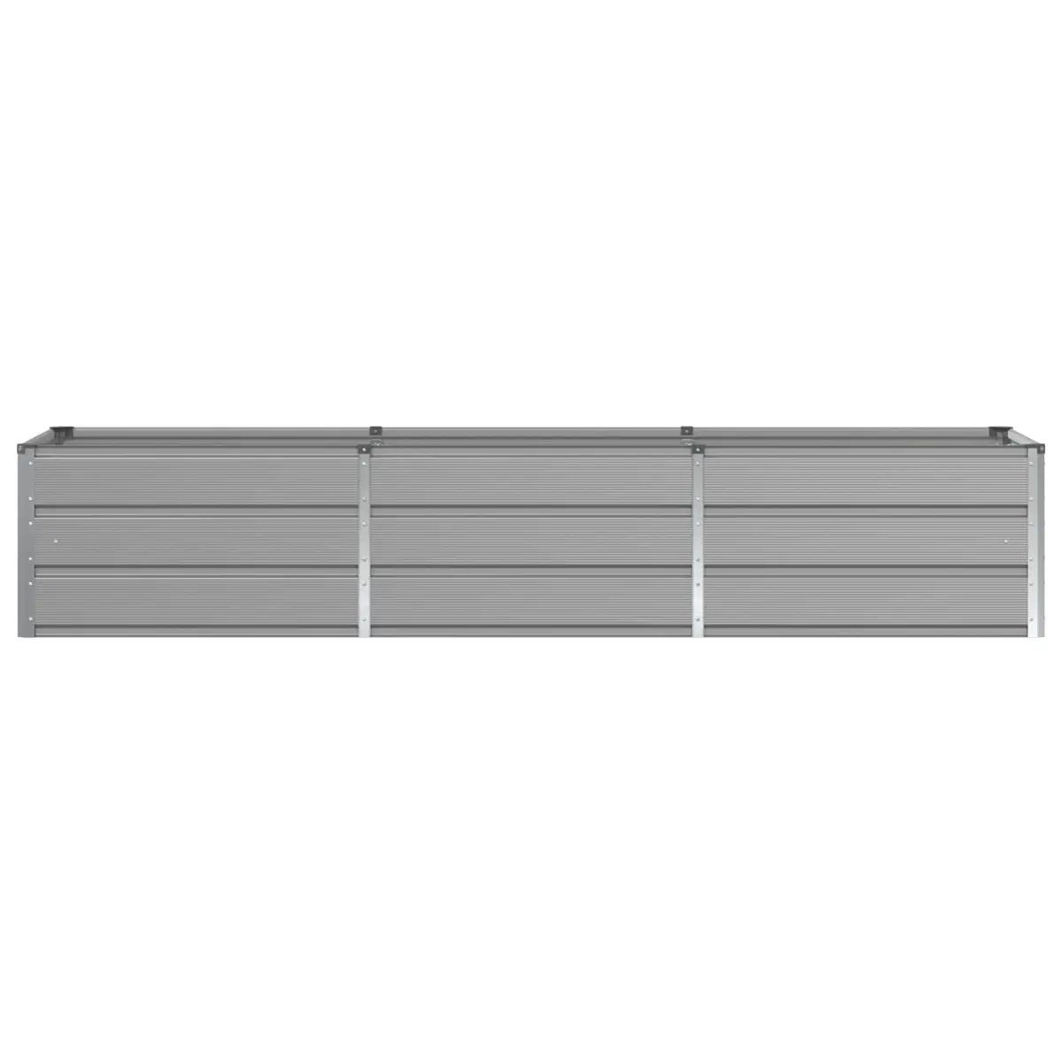 Garden Planter Outdoor Light Grey 240 x 80 x 45 cm Modern Flower Pot