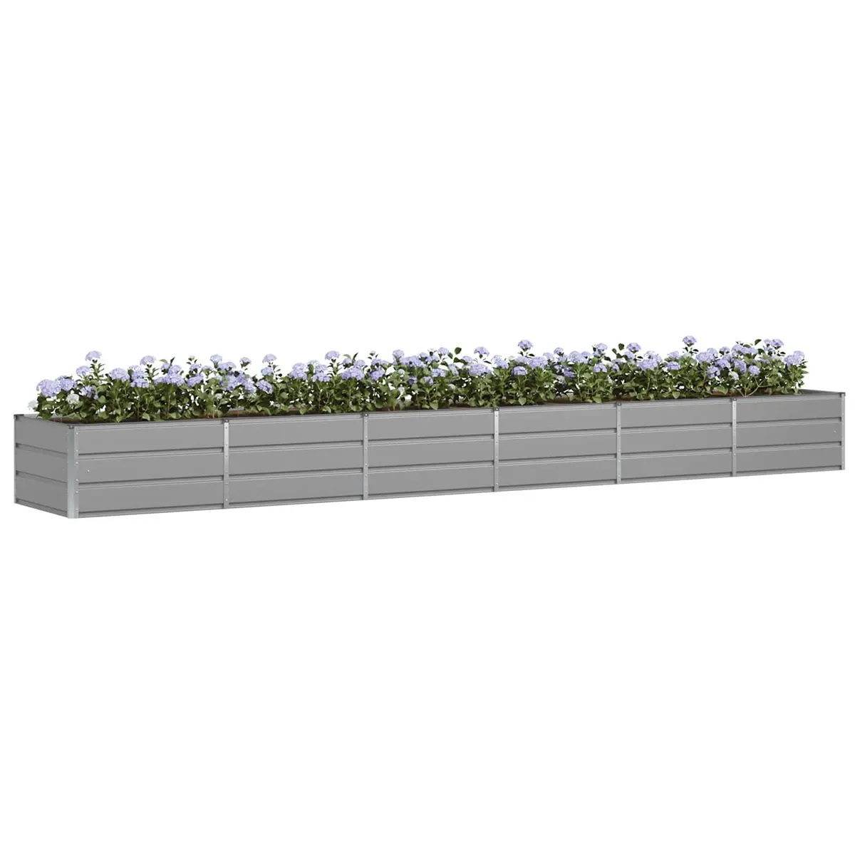 Planter Light Grey 480x80x45cm for Outdoor Use