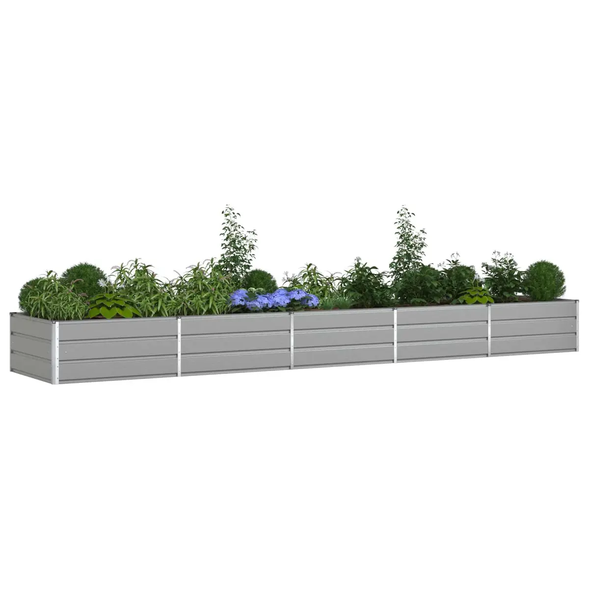 Galvanised Steel Garden Planter Outdoor Patio 480x100x45cm