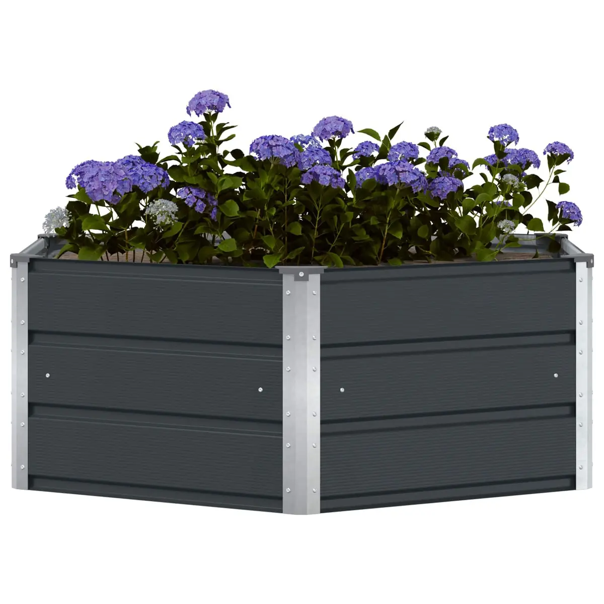 Hexagon Steel Planter Outdoor 129x129x45cm