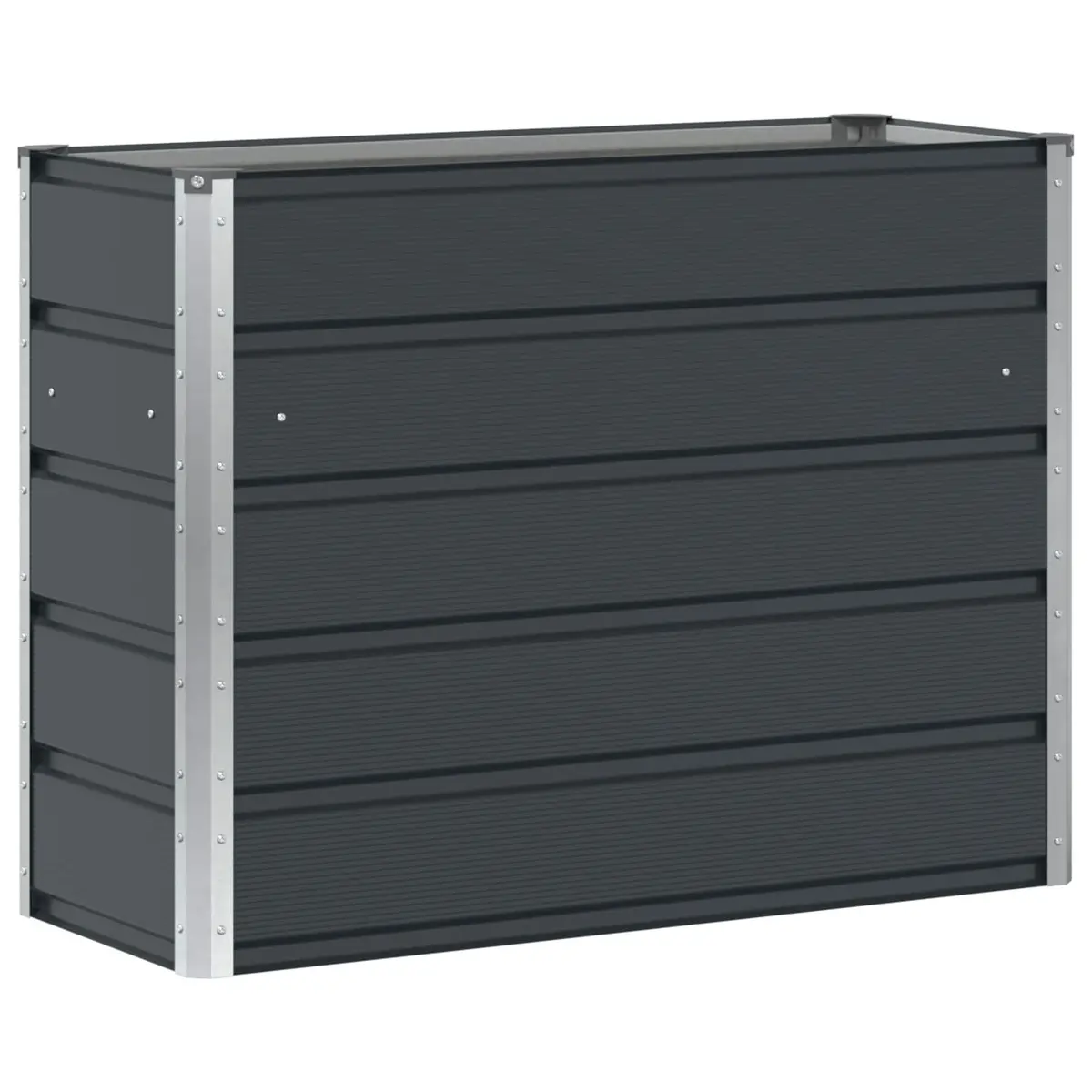 Steel Planter Anthracite Indoor Outdoor 100 x 40 x 75 cm