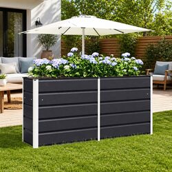 Specifications of Anthracite Steel Planter 160 x 40 x 75 cm