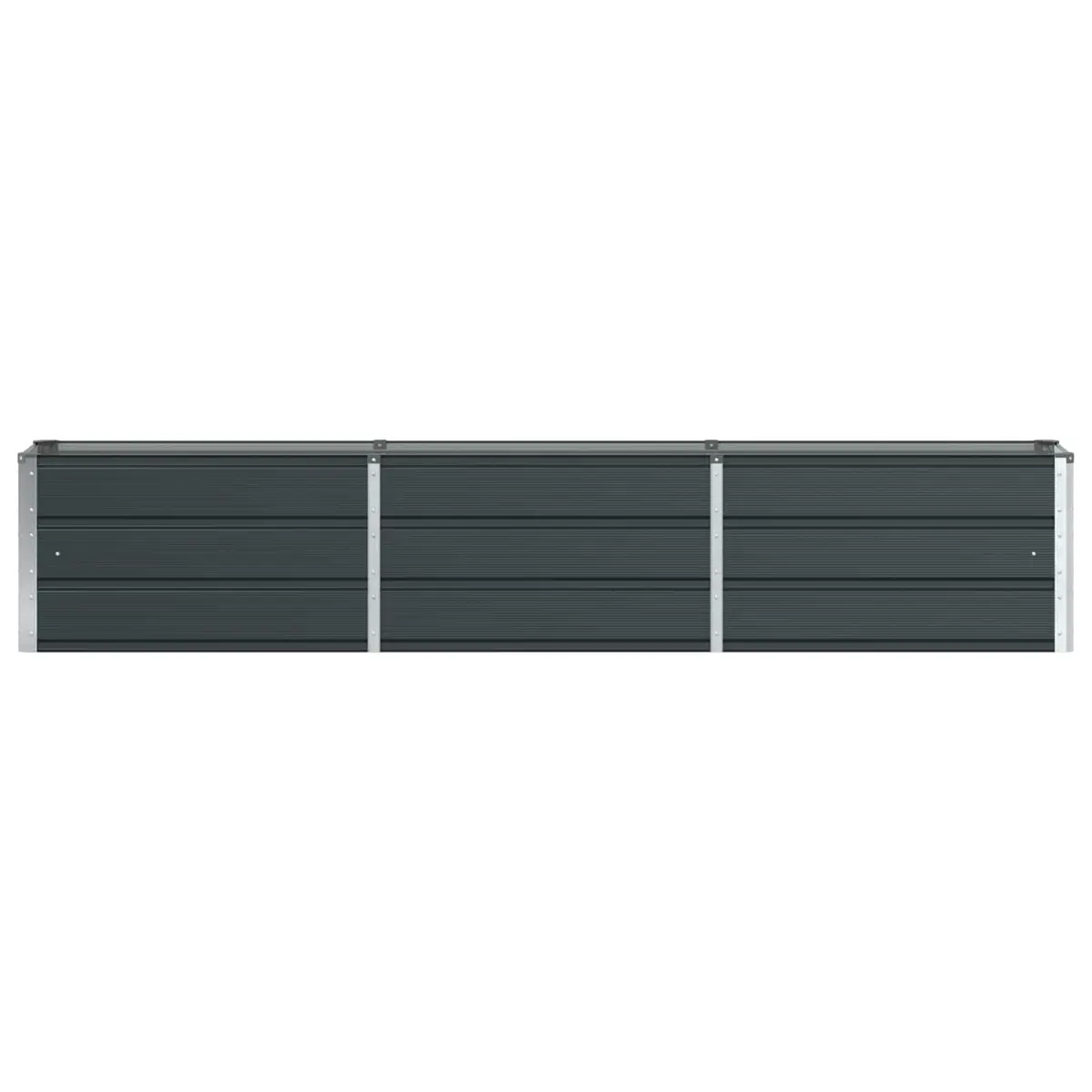 Steel Planter 240x40x45cm Anthracite Indoor Outdoor Durable Garden Pot