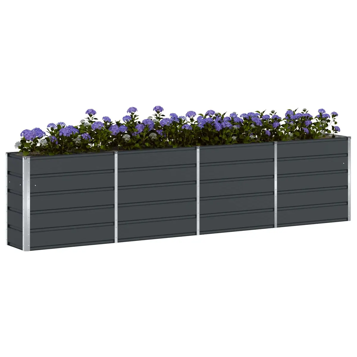 Steel Planter Indoor Outdoor 320 x 40 x 75 cm