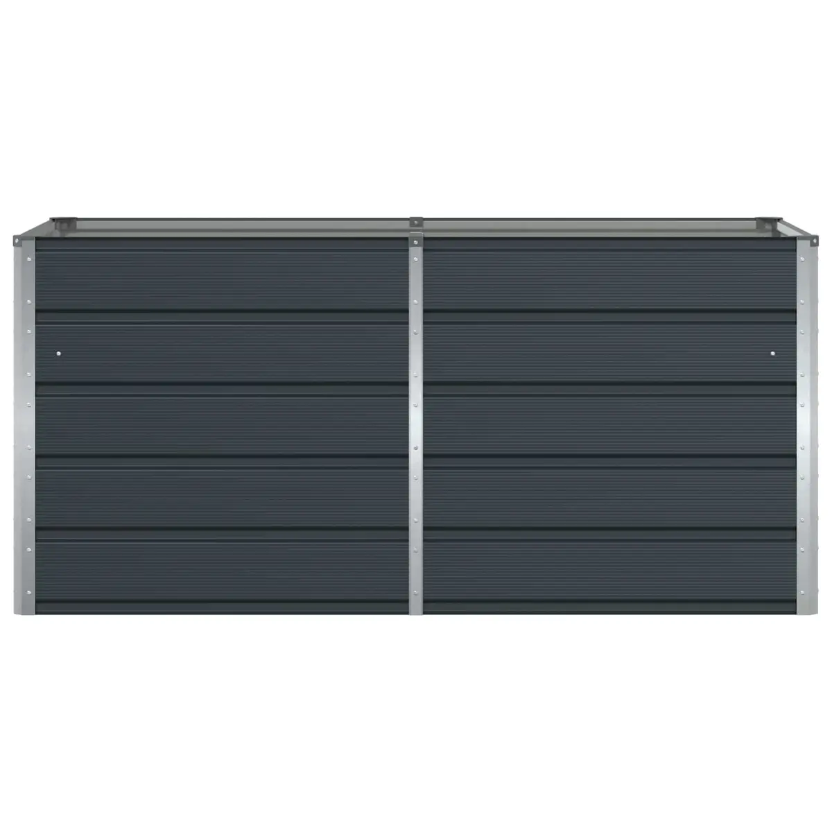 Steel Planter Indoor Outdoor 160 x 80 x 75 cm Anthracite Modern Garden Pot