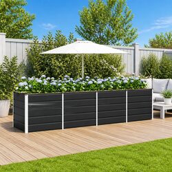 Specifications of Anthracite Steel Planter 320x80x75cm