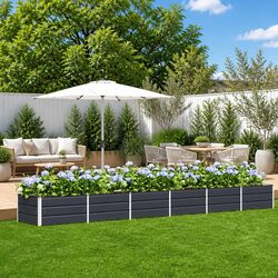 Large Steel Planter Specifications: 480x80x45cm, Anthracite