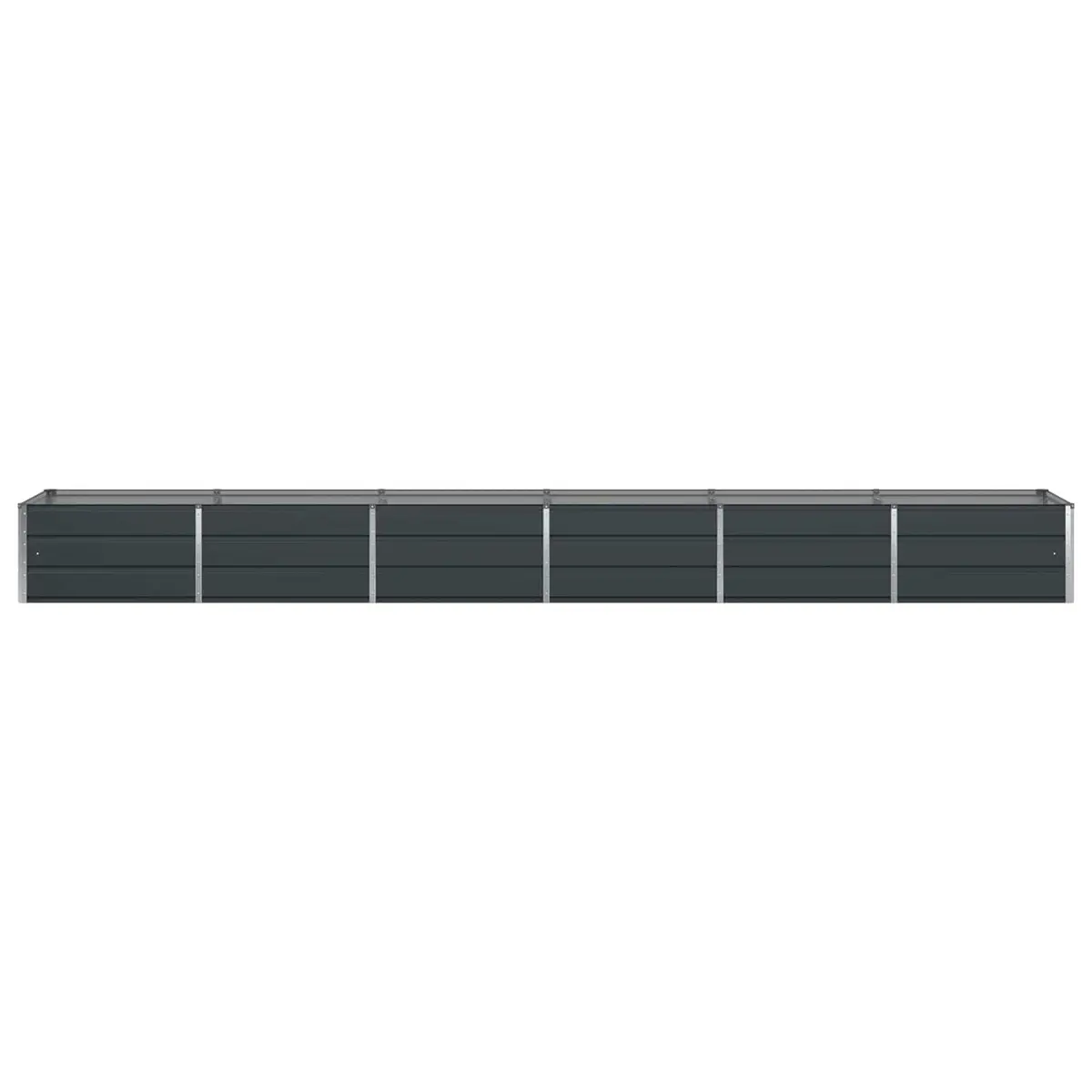 Large Steel Planter Anthracite 480x80x45cm Garden Outdoor Indoor Plant Container
