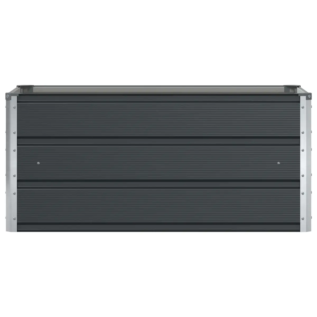 Anthracite Steel Planter 100 x 50 x 45 cm