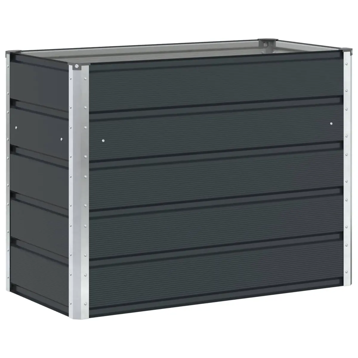 Galvanised Steel Planter Garden Outdoor 100 x 50 x 75 cm