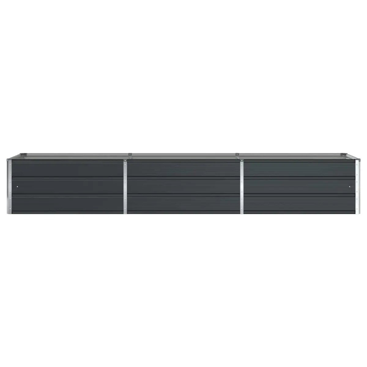 Steel Planter for Garden Outdoor 290 x 50 x 45 cm Galvanised Anthracite