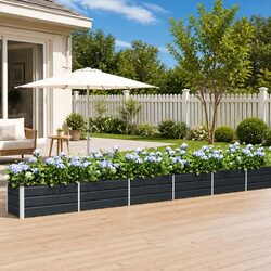Galvanised Steel Outdoor Planter Dimensions 580 x 50 x 45 cm