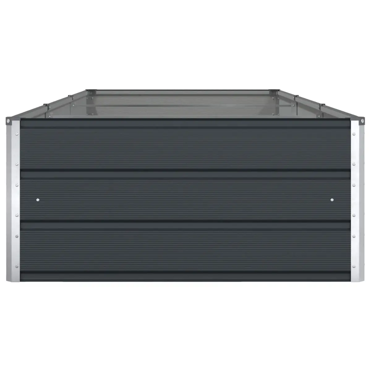 Large Steel Planter for Outdoor Garden 290 x 100 x 45 cm Anthracite