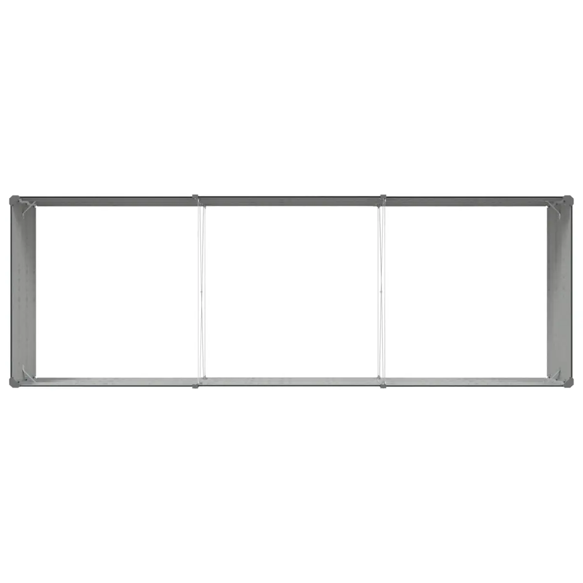 Large Steel Planter for Outdoor Garden 290 x 100 x 45 cm Anthracite