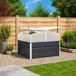 Specifications of Anthracite Steel Planter 100x100x77cm