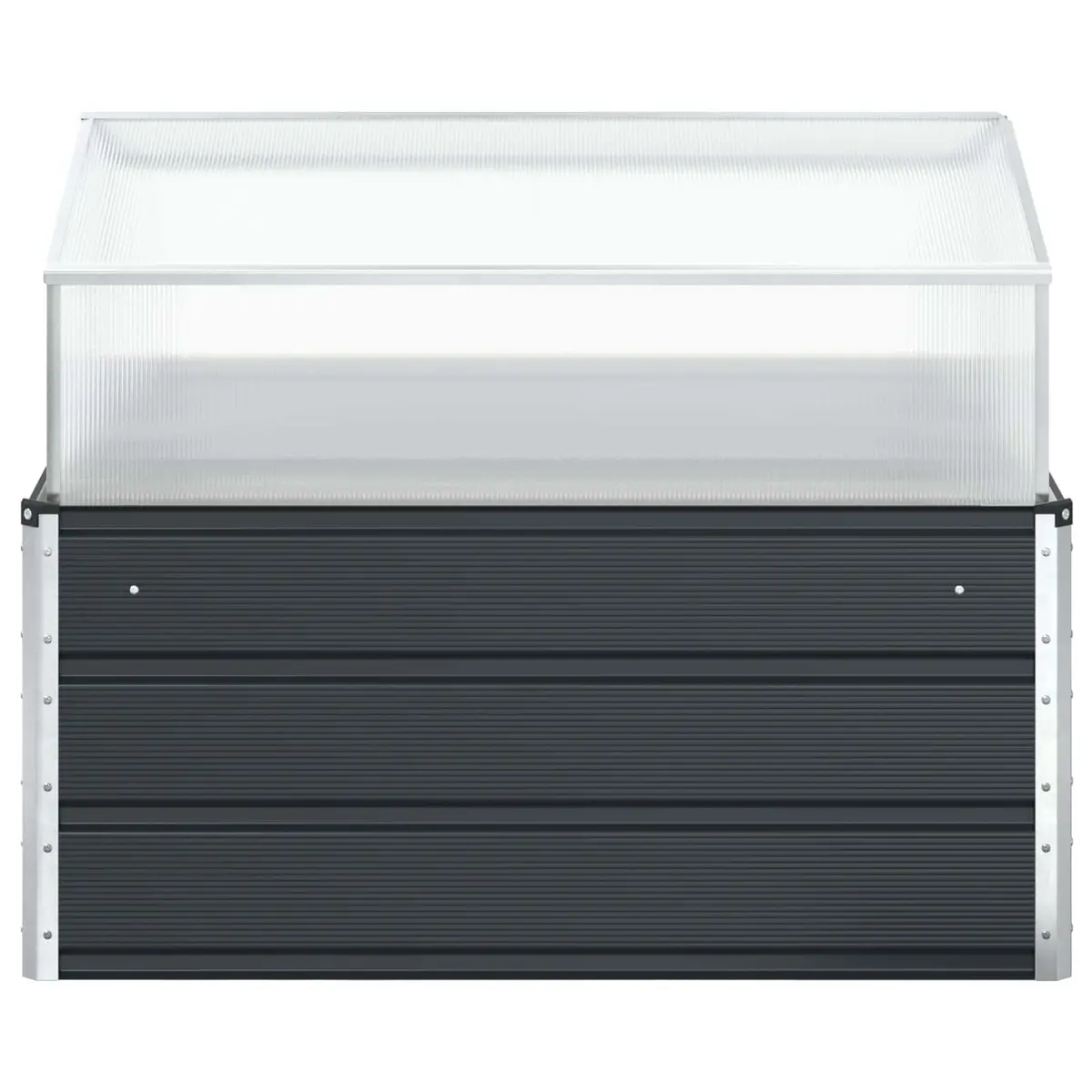 Planter Outdoor 100x100x77cm Galvanised Steel Large Raised Bed