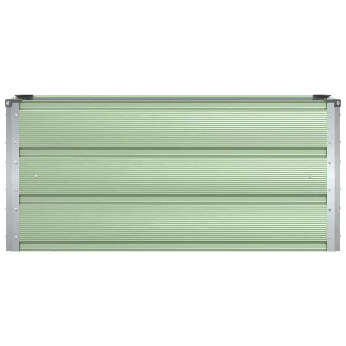 Steel Planter Container Indoor Outdoor Garden Patio Balcony 100 x 40 x 45 cm Green