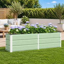 Specifications of Steel Garden Planter 160x40x45cm Green
