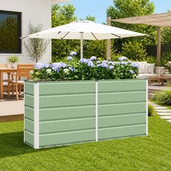 Steel Planter with Dimensions 160 x 40 x 75 cm