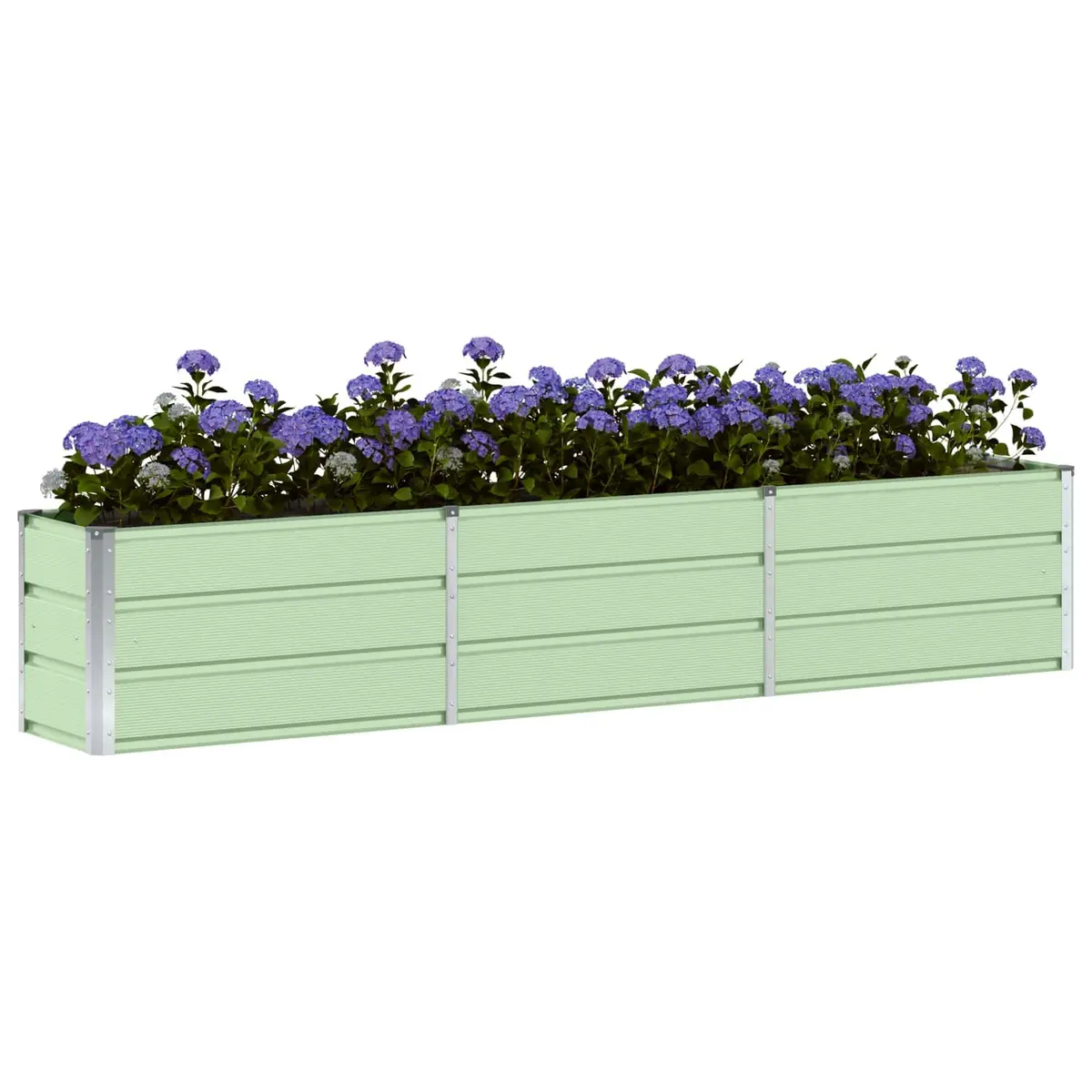 240cm Green Steel Planter