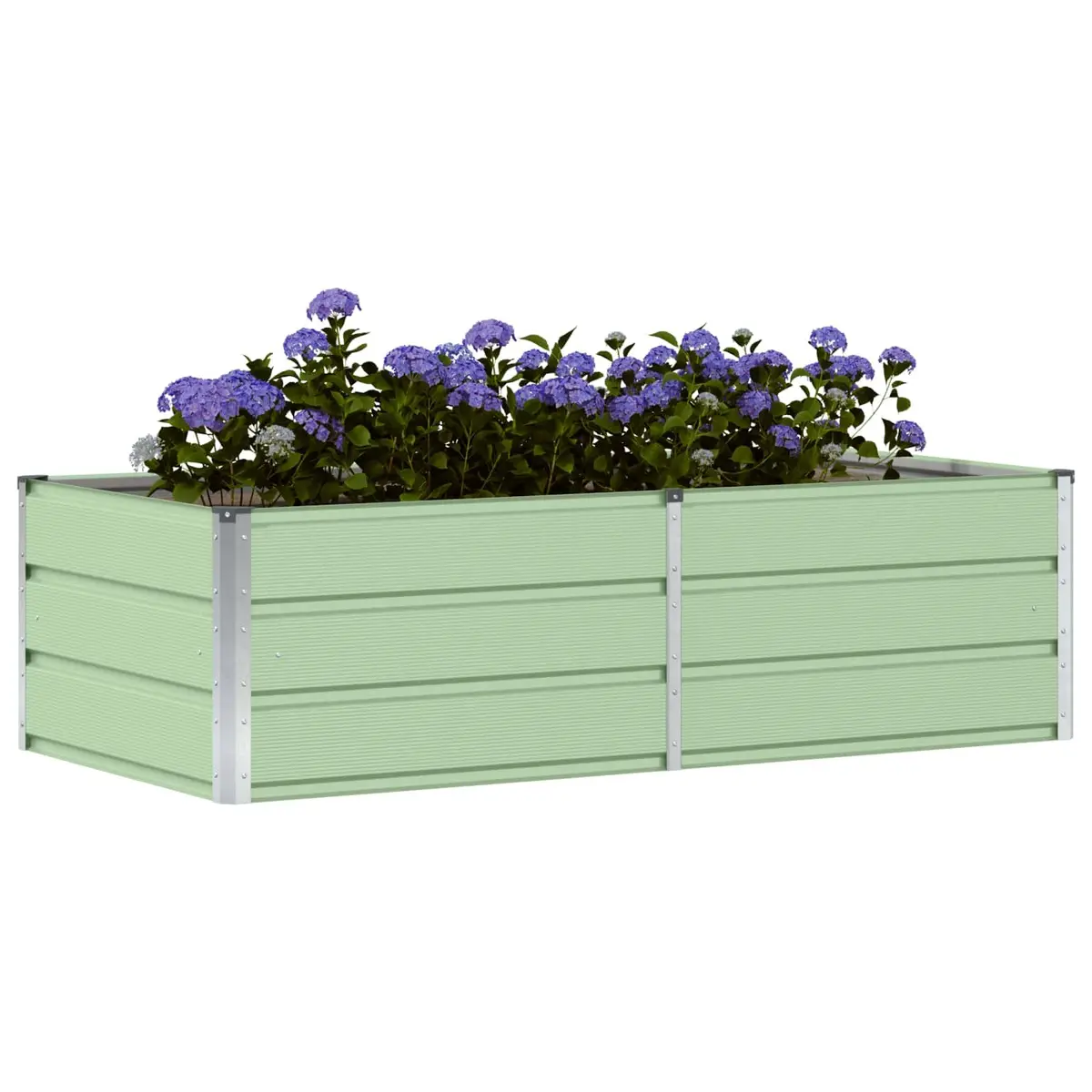 Green Steel Garden Planter Indoor Outdoor 160x80x45cm