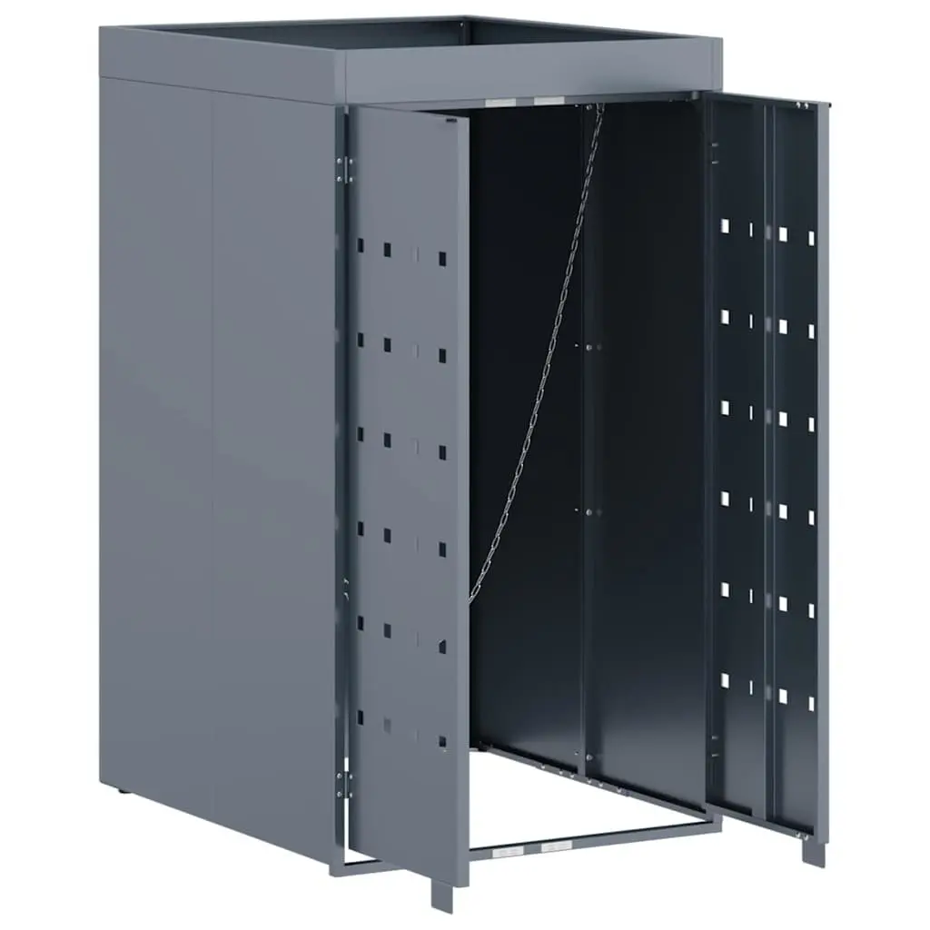 Wheelie Bin Storage Enclosure with Planter Roof for Outdoor Use Single 240L Size