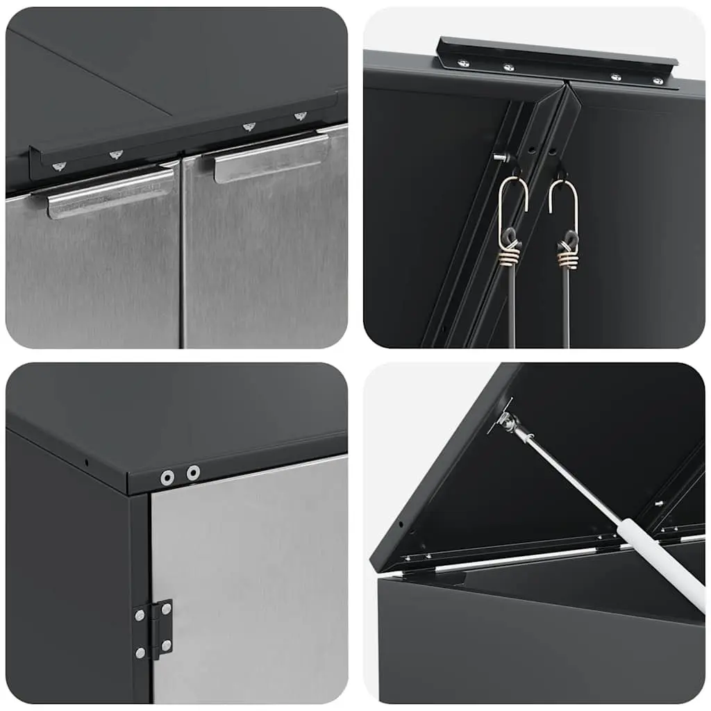 Wheelie Bin Storage Enclosure Outdoor Use Anthracite 240L
