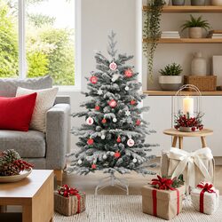 Christmas Bauble Set - 40 Red and White Ornaments