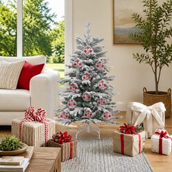 Christmas Bauble Ornament Set 25 pcs Transparent 10cm Festive Tree Decoration