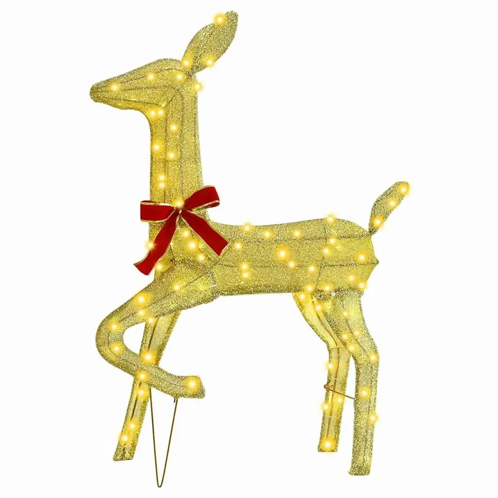 Reindeer Family Holiday Decoration Indoor Outdoor 3 Piece Warm White LED Lights
