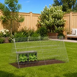 Galvanised Steel Rabbit Cage Outdoor 110x55x55cm - Specs
