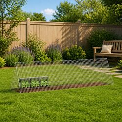 Rabbit Cage Galvanised Steel Outdoor Garden Pet Habitat Small Animal Enclosure