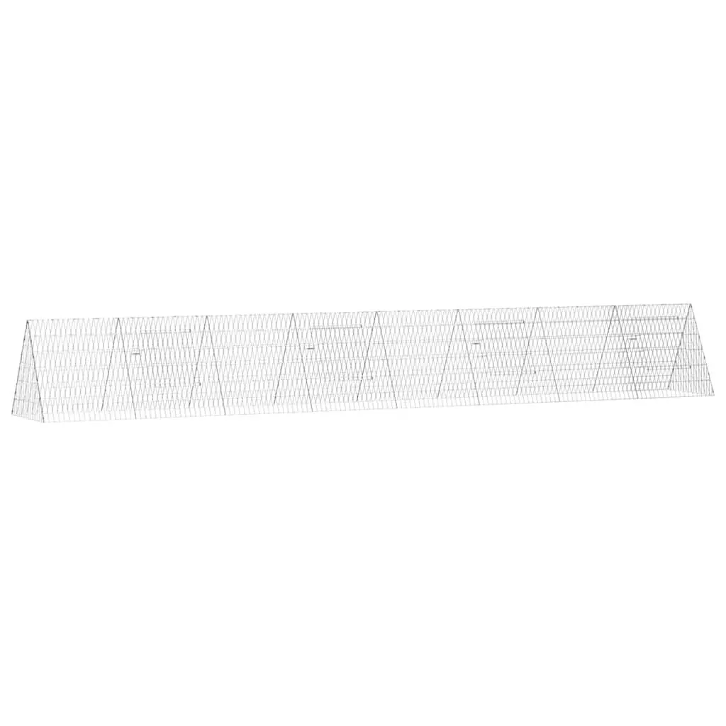 Rabbit Cage Outdoor 430x55x55cm Galvanised Steel Small Animal Habitat