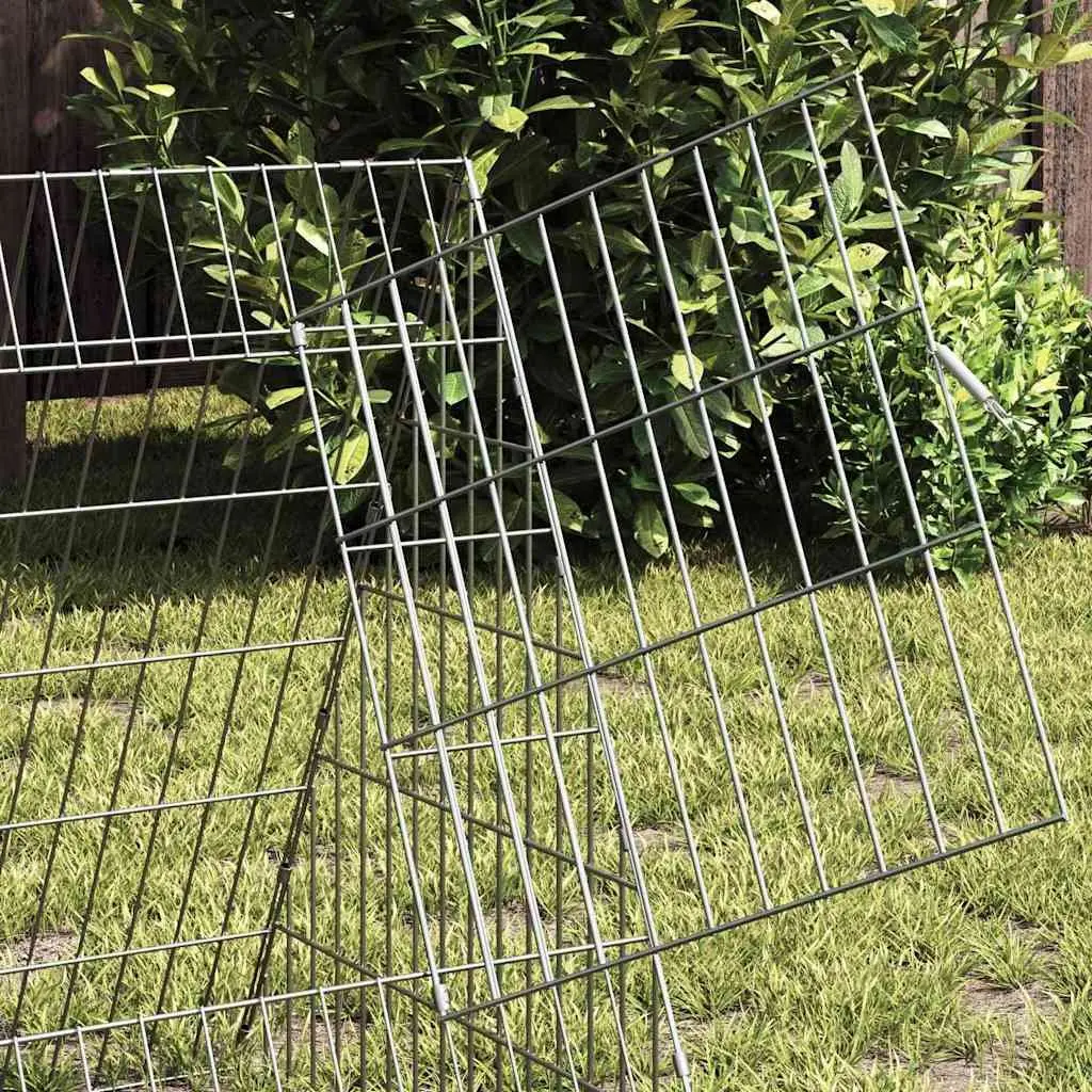 Rabbit Cage Outdoor 430x55x55cm Galvanised Steel Small Animal Habitat